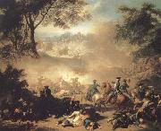 Jean Marc Nattier The Battle of Lesnaya oil on canvas